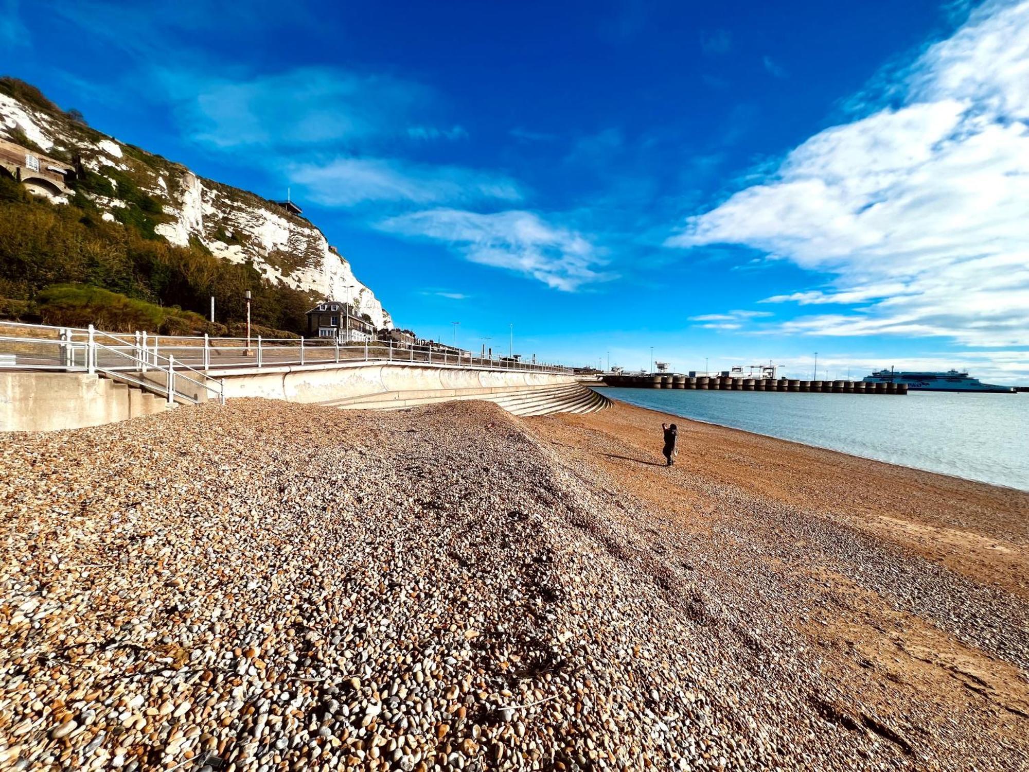 Flat 4 Marine Parade House, 1 East Cliff- Next To Dover Port, White Cliffs, Beach, Castle Exterior foto